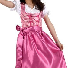 Oktoberfest Damen Dirndl Kleid Größe Rosa Neu mit Schürze – Klassisch & Hochwert