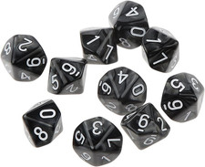 D10 Würfel, 10 Stück