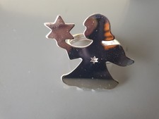 6 schöne Serviettenringe Engel mit Stern Decko Tisch Engel Weihnachten