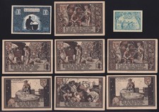 17 x Notgeld Deutschland: Gransee Zeulenroda Grossenhain Groß-Salze