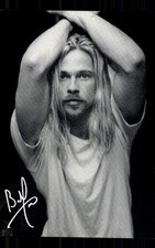 Brad Pitt Original Autogrammkarte USA Druck Signiert + G 49348