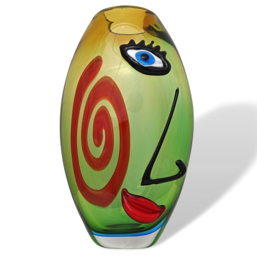 Glasvase tischvase gesicht - tischvase,