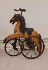 Vintage Deko-Holzpferd auf