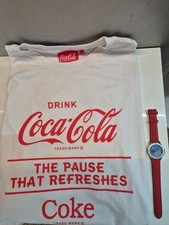 Coca Cola Set, T-Shirt L, Uhr