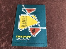Prospekt Zündapp 175S KS601 200S Elastic 250  KS 601 Sport Bella Combinette 1956