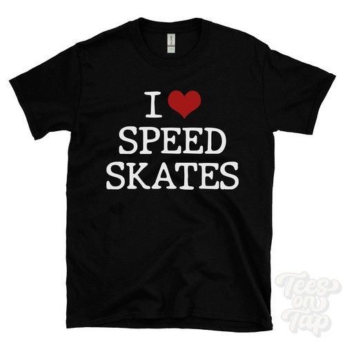 Love speed skates shirt - love, t-shirt