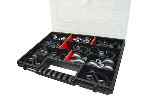 Rohrschellen gummiert set - rohrschellen, 89