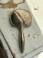 Vintage Spiegel, Handspiegel, Versilbert, Alt