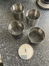 4 Stück Dessertringe 7,5 cm Servier- und Speiseringe, Runde Kuchenringe,