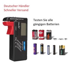 Batterietester BT-168D Akku Tester 9V/1.5V/AA/AAA/C/D Knopfzellen Universal Prüf