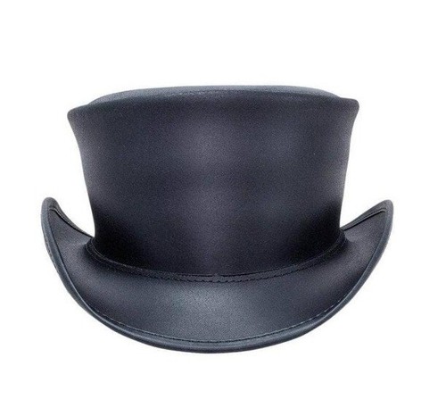 Schwarz braun hut leder - schwarz,
