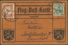 ZEPPELINPOST 1912, 1 M. Gelber