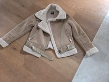 Zara Kunstfelljacke Bikerstyle