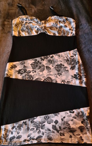 Sexy sommerkleid schwarz weiß - schwarz,