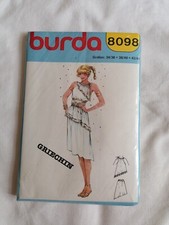Schnittmuster Burda 8098 Gr. 34-44 Faschingskostüm Griechin 80er 90er Karneval 