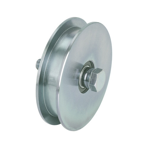 Schiebetorrolle mit rille - mit, 2