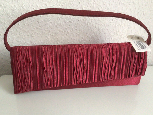 Clutch handtasche bordeaux neu - handtasche,