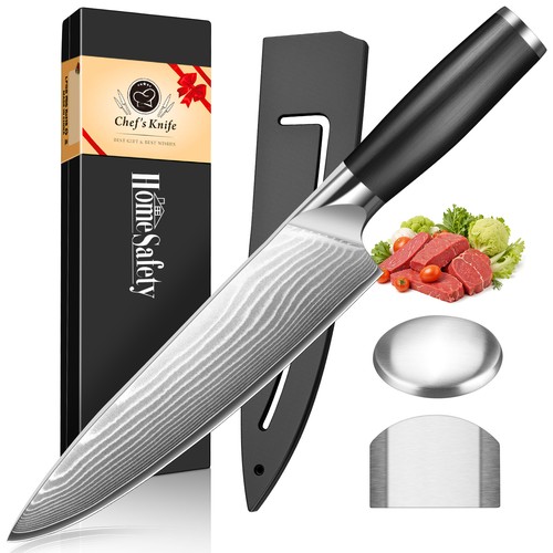 20cm damast chefmesser - damast, aus