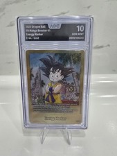 Dragonball Fusion World Manga Booster SB01 - Gold Energy Marker E44* graded 10 !