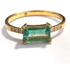 Smaragd-Brillant-Ring