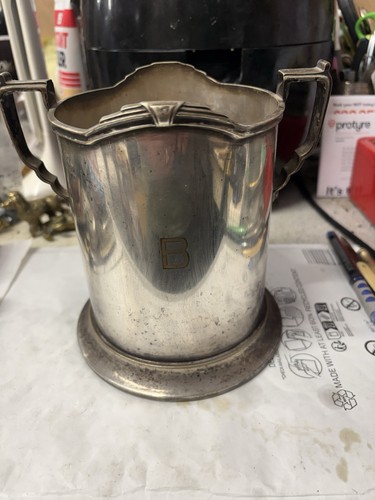 Art deco sektkühler - deco, silber