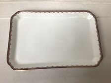 Große eckige XXL Vorlegeplatte mit Blumenband HR Hutschenreuther Selb *