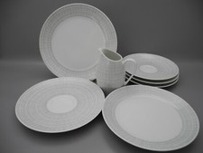 Arzberg Restgeschirr Filigran grau Milchkännchen Untertassen Kuchenteller Brot