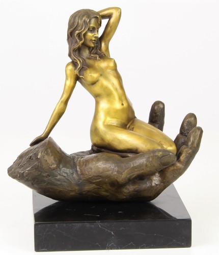Bronzefigur weiblicher akt - bronzefigur,