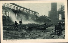 Ak Oberschlesien, In der Kokerei, Das Hohelied deutscher Arbeit,... - 3630914