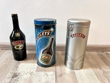 2 Baileys Blechdosen, blau und