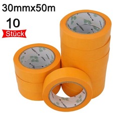 10x Goldband // 30mm x 50m // Soft Tape Abdeckband Washi Tape // Markenqualität
