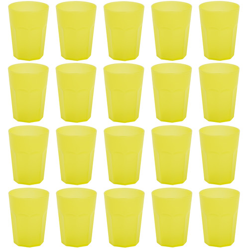 20x kunststoffbecher gelb - kunststoffbecher,