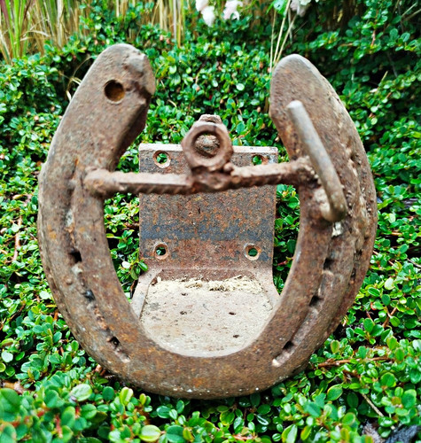 Hufeisen wanddeko aus metall - aus,