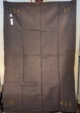 Orig. französische Armee Multifunktionsdecke 100% Schurwolle 1951 NOS #3119