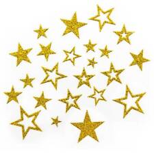 Sterne Sticker in Gold oder Silber Stern Aufkleber - Glitzernde Funkelnde Sterne