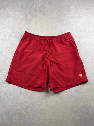 Carhartt badeanzug rot - rot, logo