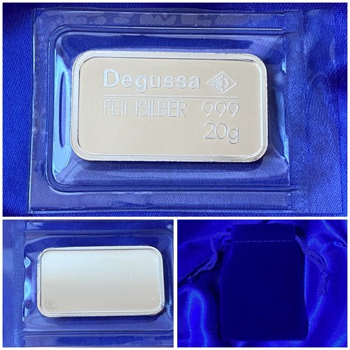 Reiner silberbarren degussa - silberbarren,