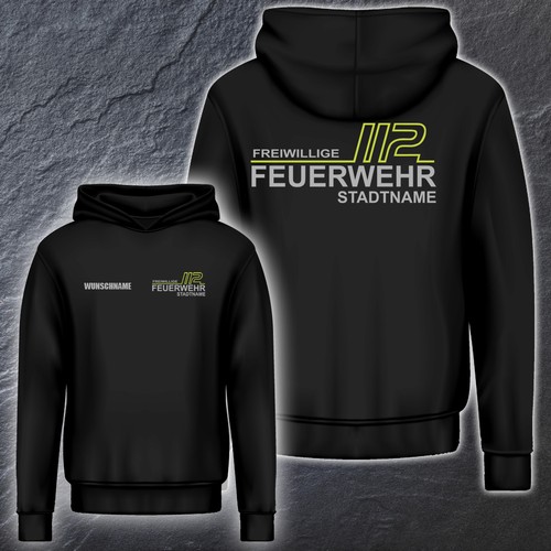 Feuerwehr hoodie fw1900 - feuerwehr, druck