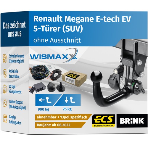 Anhängerkupplung für megane - für,