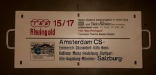 Zuglaufschild tee metall - tee, 1986