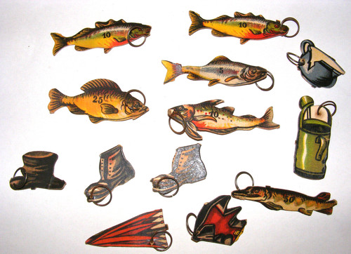 Antik vintage fisch angel - fisch,