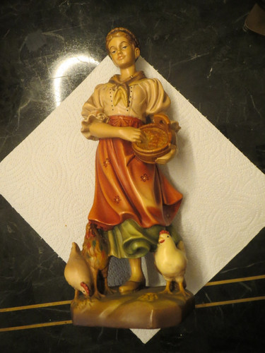 Bemalte holzfigur aus - bemalte,