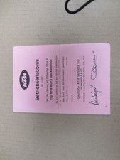 Betriebserlaubnis KTM Mofa 505 Automatic