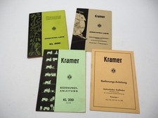 Kramer KL200 Schlepper + Kraftheber Betriebsanleitung Ersatzteilliste 1950er J.