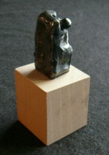 Alfred Hrdlicka  Studie zu Anthropos -Skulptur aus Edelzinn versilbert  von 1981