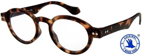 Lesebrille rund schwarz - rund, braun
