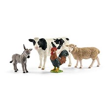 Schleich Farm World - Starterset enthält 4 x Sammlerspielzeug Bauernhoftiere
