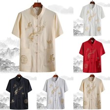 Stickerei Hemd Traditionelle Tang -Kleidung Wing Chun -Kleidungsstück Kung Fu