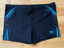 Arena Herren Badehose Schwimmhose M Palm Short, Schwarz/Blau, D7 UK/USA38