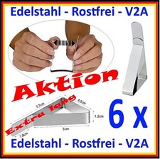 6 x Tischtuchklammern